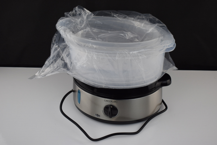 Aparat de gatit cu aburi Cecotec Vapovita 3000, 800 W, 9 l, Timer 60 min, 3 Cosuri gatire, Protectie supraincalzire, Mentinere la cald, Negru/Inox - CA NOU [4]