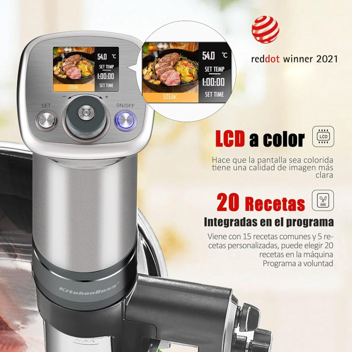 Aparat de Gătit Sous Vide KitchenBoss G320 Pro -CA NOU [5]