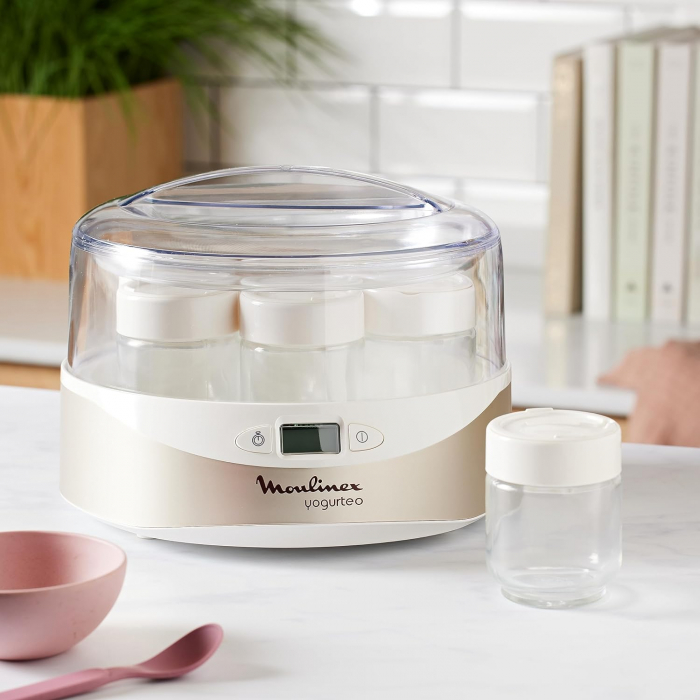 Aparat de preparat iaurt Moulinex YG231E32, 13W, 1,12 litri, 7 compartimente, pahare din sticla -FOARTE BUN [2]