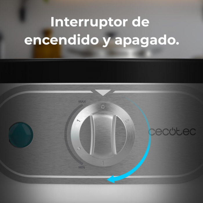 Aparat pentru preparat clătite Cecotec Fun Creepy. Putere 1200W, Acoperire antiaderentă, Role pentru întinderea aluatului și Spatulă, Putere reglabilă, Diametru de 30,5cm -FOARTE BUN [4]