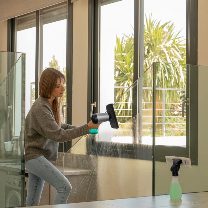 Aspirator de geamuri Cecotec Limpiacristales Conga Rockstar 3700 Glass. Stergator geamuri 3 în 1 aspiră, pulverizează și șterge -CA NOU [3]