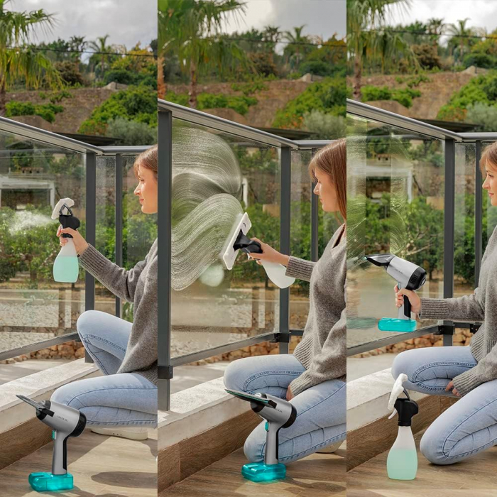 Aspirator de geamuri Cecotec Limpiacristales Conga Rockstar 3700 Glass. Stergator geamuri 3 în 1 aspiră, pulverizează și șterge -CA NOU [5]