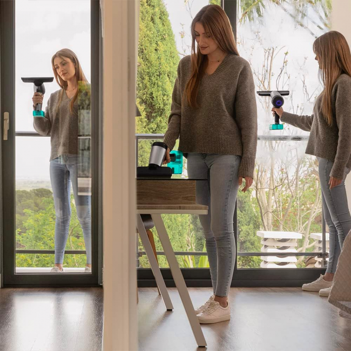 Aspirator de geamuri Cecotec Limpiacristales Conga Rockstar 3700 Glass. Stergator geamuri 3 în 1 aspiră, pulverizează și șterge -CA NOU [6]