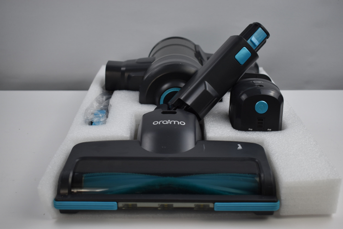 Aspirator fără Fir 6-1 cu Acumulator Detașabil, Lumină LED, Aspirator de Mână pentru Pardoseli Dure, Covor, Plăci de Marmură, Păr de Animale - BUN [10]