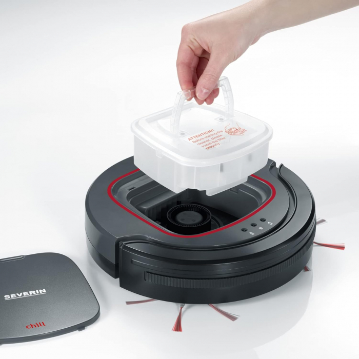 Aspirator robot Severin RB7025 - gri, roșu și negru -FOARTE BUN [3]