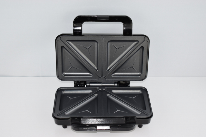Bestron XL Sandwichmaker, Aparat pentru sandwich-uri cu înveliș antiaderent, 900 W, Negru/Cupru -FOARTE BUN [6]