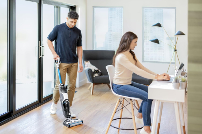 BISSELL CrossWave HF3 – Aspirator umed/uscat fără fir, aspirare și spălare într-un singur aparat, aspirator ușor pentru curățare umedă, autonomie de până la 25 de minute, aspirator cu funcție de spăla [10]