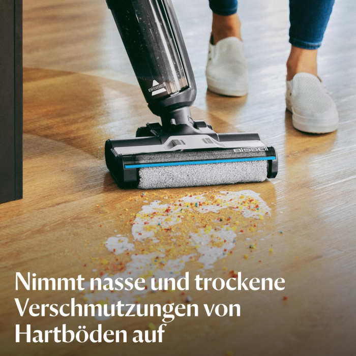 BISSELL CrossWave HF3 – Aspirator umed/uscat fără fir, aspirare și spălare într-un singur aparat, aspirator ușor pentru curățare umedă, autonomie de până la 25 de minute, aspirator cu funcție de spăla [4]