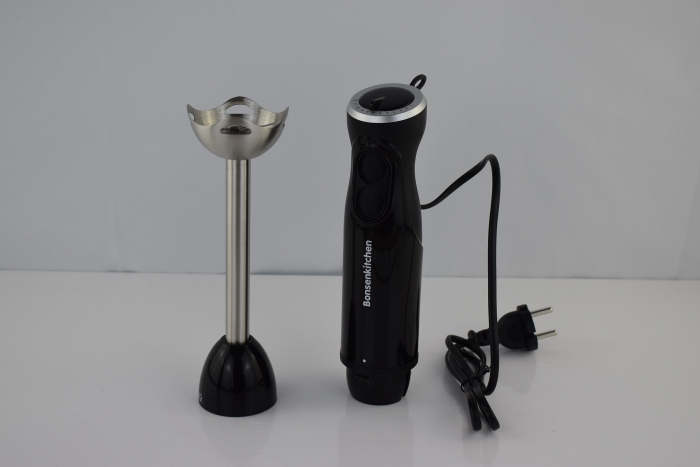 Blender de Mână Bonsenkitchen, 1000W, Inox, Viteze Reglabile, HB3201 (Negru) -CA NOU [7]