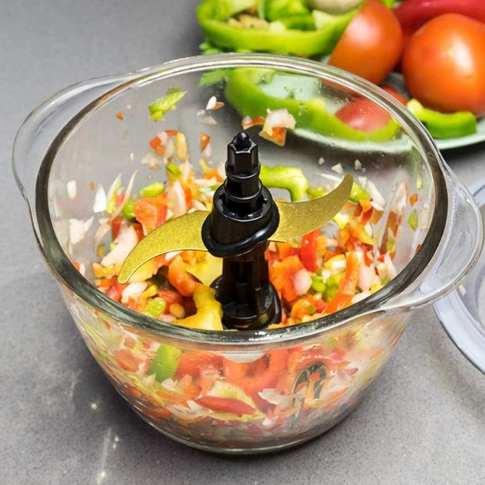 Blender electric cu lame acoperite cu titan, 1L, din sticlă,  1000W - CA NOU [4]