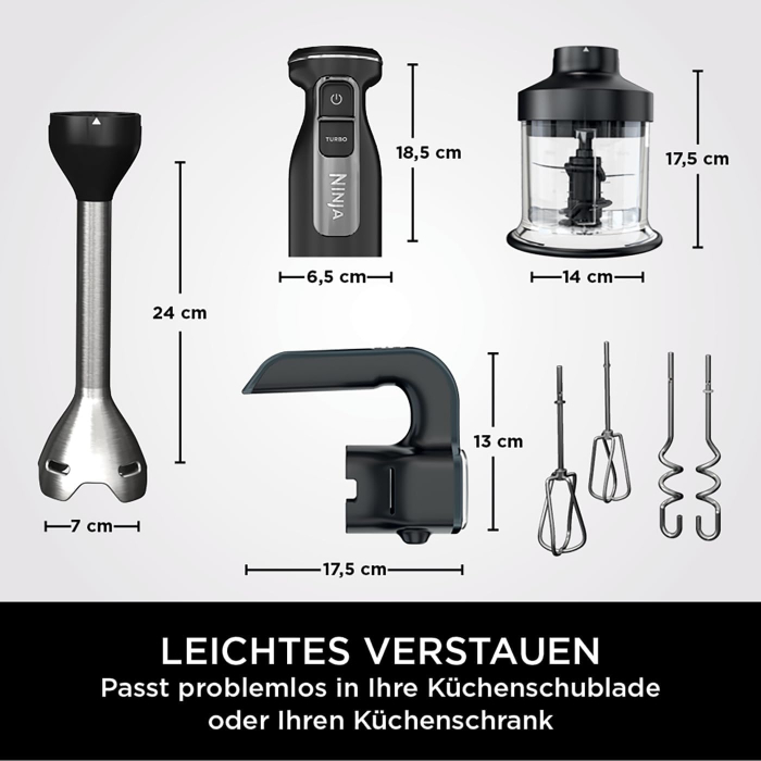 Blender manual 3-în-1 Ninja Foodi (CI100EU),850W,Negru [9]
