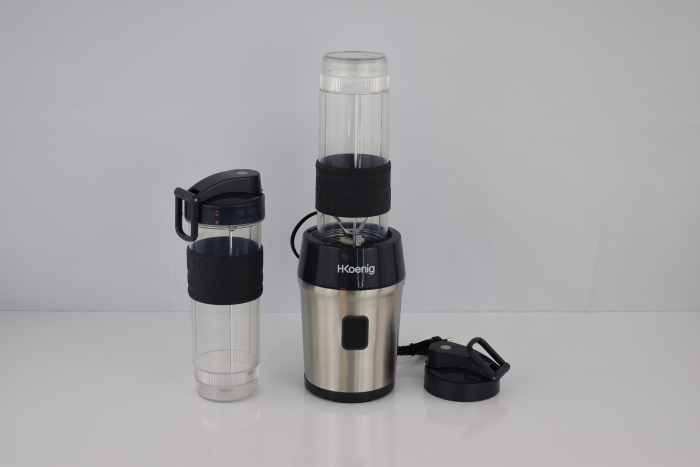 Blender mini H.Koenig Smoothie Maker SMOO9 - 300 de Wați - 570 ml - Oțel Inoxidabil - CA NOU [6]