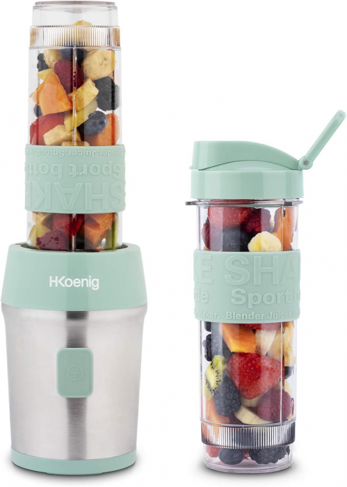 Blender SMOO18 (Smoothie Maker), carcasă din oțel inoxidabil, 4 lame, 570 ml, 300W -FOARTE BUN [2]