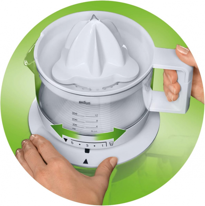 Braun Tribute Collection CJ 3000 Storcător de citrice (20 W, 0,35 l) Alb - FOARTE BUN [7]