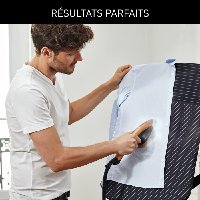 Calor Ixeo Power – Soluție all-in-one cu abur, 2170 W, fier cu placă integrată Smartboard cu 3 poziții, generator de abur cu presiune 5,8 bari, fabricat în Franța, model QT2020C0 [6]