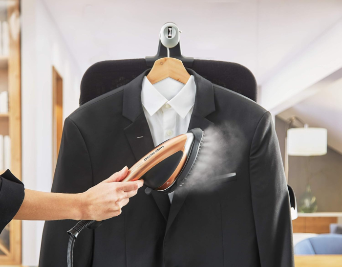 Calor Ixeo Power – Soluție all-in-one cu abur, 2170 W, fier cu placă integrată Smartboard cu 3 poziții, generator de abur cu presiune 5,8 bari, fabricat în Franța, model QT2020C0 [3]