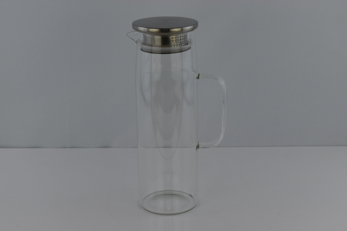 Carafe de sticlă Nutabevr, 1,5 litri, capac din oțel inoxidabil, -CA NOU [7]