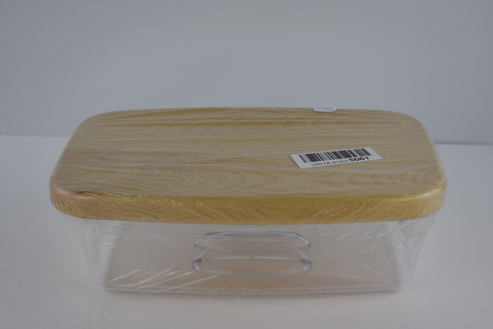 Caserola pentru alimente, Tuuli cu tocător de Lemn din Fag, 28 x 18 x 9 cm - CA NOU [6]