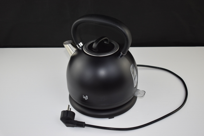 Ceainic Electric Impolio Retro din Oțel Inoxidabil - 1,7 L, 2200W, Negru Mat -CA NOU [2]