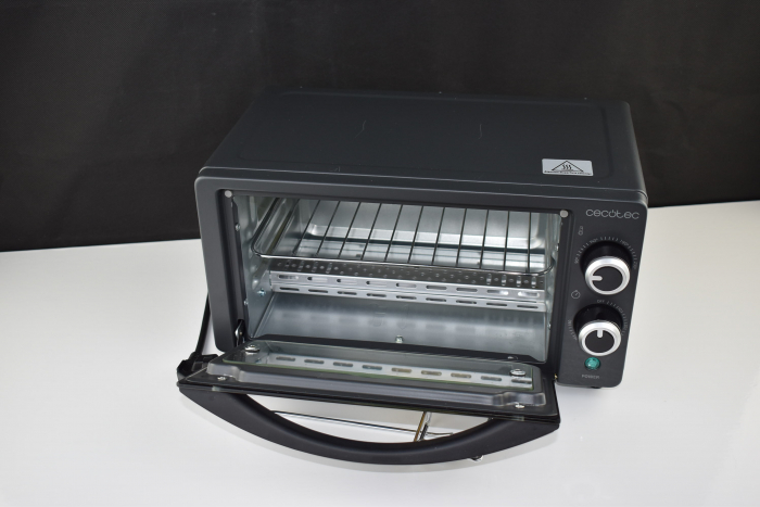 Cecotec Bake&Toast 1090 Black - Cuptor de masă 1000 W, Timer 60 min, Temperatură reglabilă până la 230°C, Plită, Grătar și Mâner cu clești - CU PARTICULARITĂȚI [9]