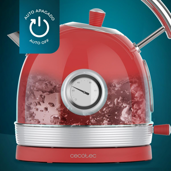 Cecotec Fierbător de Apă cu Capacitate de 1,8 Litri Thermosense 420 Vintage - FOARTE BUN [7]