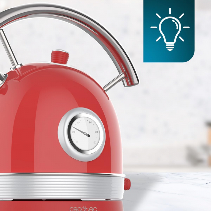 Cecotec Fierbător de Apă cu Capacitate de 1,8 Litri Thermosense 420 Vintage - FOARTE BUN [4]