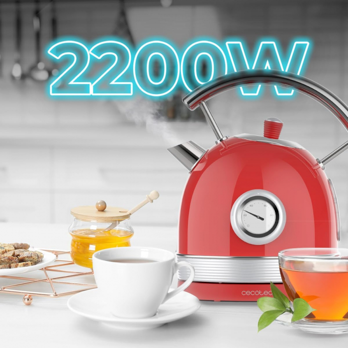 Cecotec Fierbător de Apă cu Capacitate de 1,8 Litri Thermosense 420 Vintage - FOARTE BUN [3]