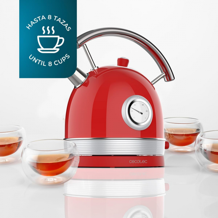 Cecotec Fierbător de Apă cu Capacitate de 1,8 Litri Thermosense 420 Vintage - FOARTE BUN [8]