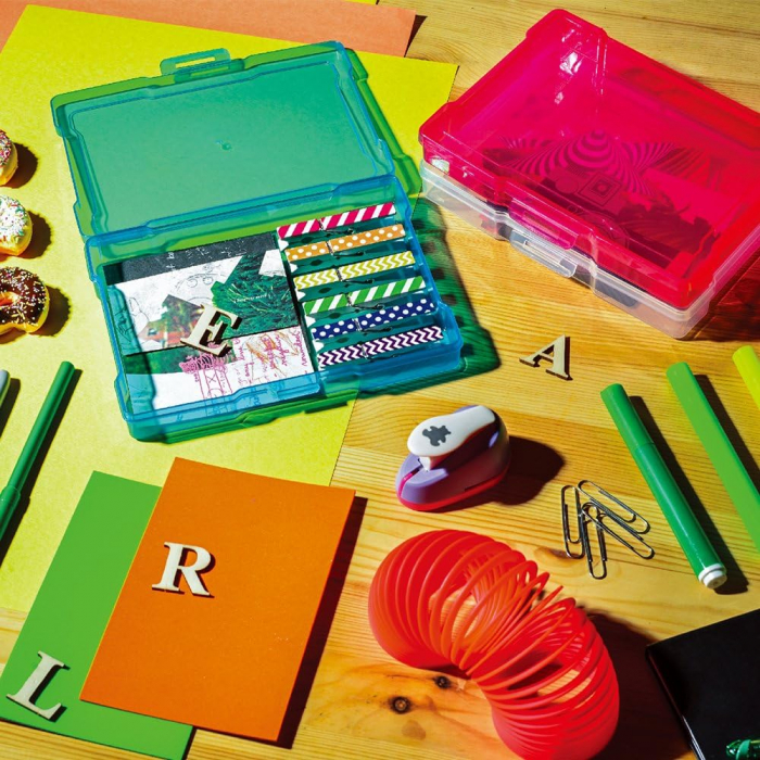 Cutie de Depozitare Novelinks cu Capac și Mâner, 16 Cutii Mici Colorate pentru Depozitarea Accesoriilor de Meșteșug, Fotografii și Alte Utensile, Plastic, 17 x 11 cm - CA NOU [3]