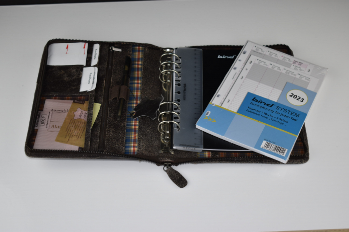 Dosar planificator din piele, Bind 15503 - CA NOU [5]