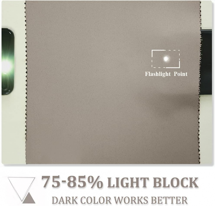 Draperie Pony Dance, culoarea nisipului, 220x300 cm, o bucată, cu rejansă [4]