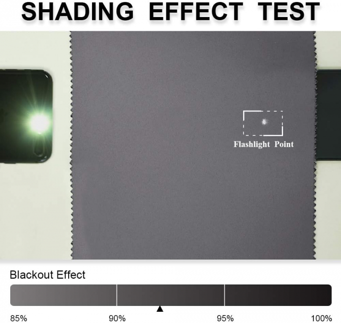 Draperie Pony Dance, gri antracid, 90x132 cm, o bucată, cu rejansă [3]