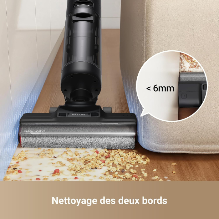 Dreame H12 Pro Ultra – aspirator umed-uscat, cu spălare la 60°C, uscare în 30 de minute, curățare automată cu dublă rotație și racletă rezistentă, putere de aspirare 16 kPa, perie pe două laturi și de [5]