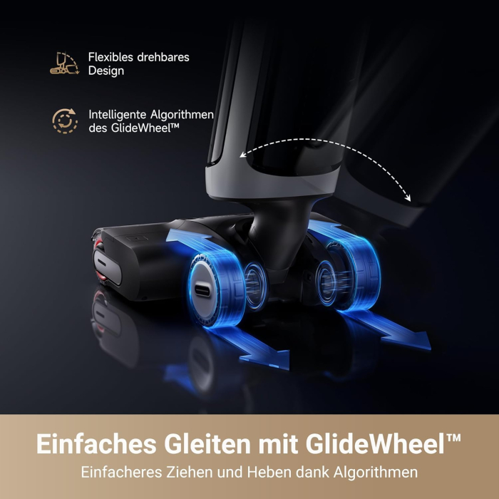 Dreame H14 Pro – Aspirator umed și uscat, 180° răsturnare, întreținere perie la 60°C, uscare rapidă în 5 minute, distribuție automată a soluției de curățare, control prin aplicație, roți GlideWheel, p [8]