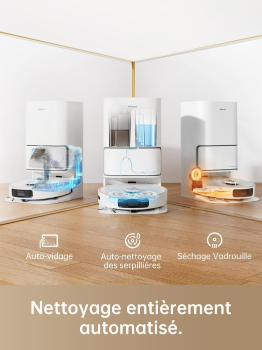 Dreame L10 Ultra – Robot aspirator cu stație, golire automată, curățare, uscare și umplere automată, mop rotativ, putere de aspirare 5300 Pa, navigație LDS, cartografiere 3D și control prin aplicație [6]
