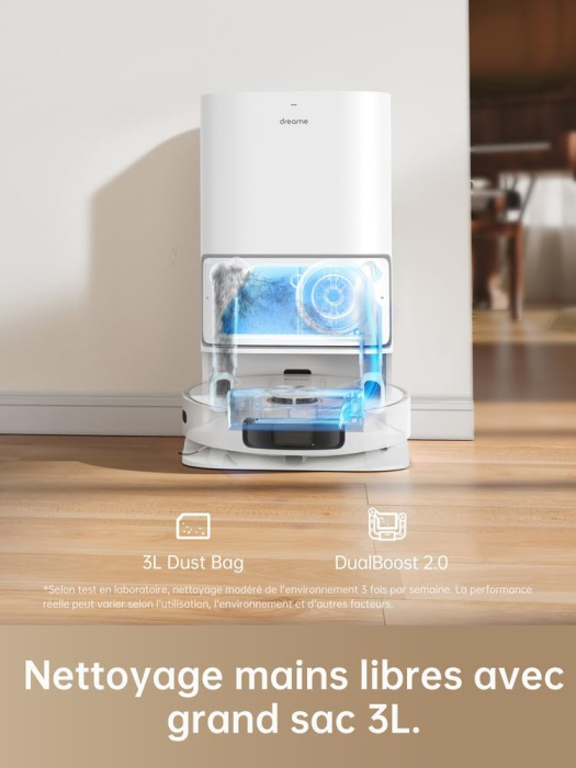 Dreame L10 Ultra – Robot aspirator cu stație, golire automată, curățare, uscare și umplere automată, mop rotativ, putere de aspirare 5300 Pa, navigație LDS, cartografiere 3D și control prin aplicație [3]