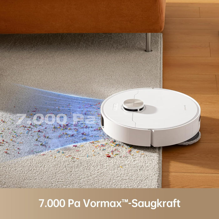 Dreame L10s Pro Ultra Heat – Robot aspirator cu funcție de mop, curățare automată a mopurilor cu apă caldă, extensie mop pentru margini, putere de aspirare 7.000 Pa, mop dublu pentru spălare eficientă [4]