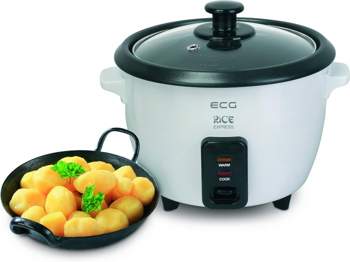 ECG RZ11 - Oală de gătit orez,1L pentru toate tipurile de orez, 400W, funcție de menținere la cald - BUN [3]