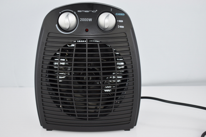 Emerio FH-106737.2, Note 1.5, Aerotermă mică compactă și portabilă pentru 20 m², 2 puteri de încălzire + funcție de ventilator, termostat reglabil, mâner, 2000 W, antracit [5]