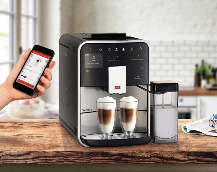Espressor Automat Melitta® Barista T Smart, Recipient de boabe cu 2 compartimente, LCD , Easy Steam Cleaning , Aplicația Melitta Connect [7]
