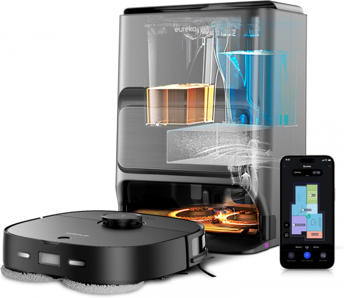 EUREKA J12 ULTRA aspira & spala, stațe de curatare, senzor pe baza de AI, ideal pentru parul de animale [2]