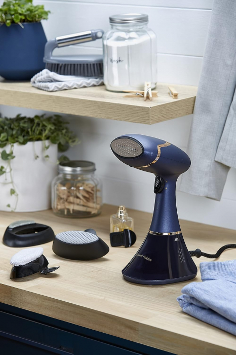 Fier de călcat cu abur Multi Steam Genie Pro Aroma (1800W, abur de 32g/min, fier de călcat pentru călătorii inclusiv 3 atașamente: pentru haine, perdele, mobilier tapițat) -CA NOU [9]