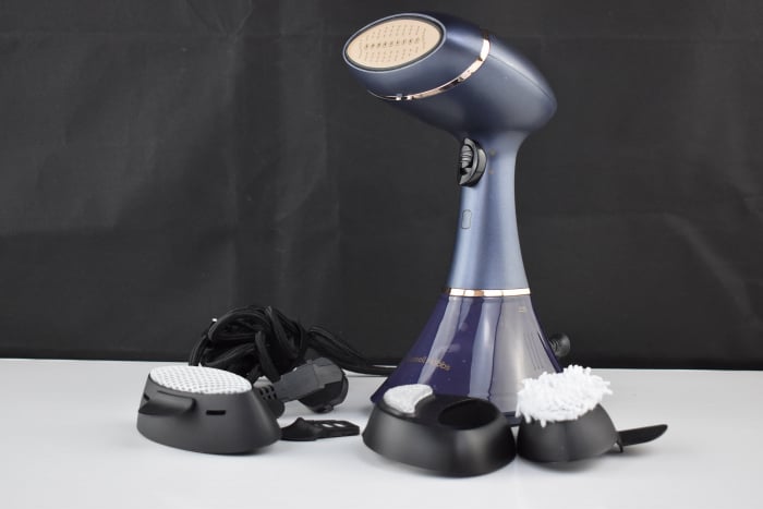 Fier de călcat cu abur Multi Steam Genie Pro Aroma (1800W, abur de 32g/min, fier de călcat pentru călătorii inclusiv 3 atașamente: pentru haine, perdele, mobilier tapițat) - BUN [3]