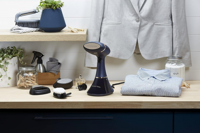 Fier de călcat cu abur Multi Steam Genie Pro Aroma (1800W, abur de 32g/min, fier de călcat pentru călătorii inclusiv 3 atașamente: pentru haine, perdele, mobilier tapițat) -CA NOU [6]