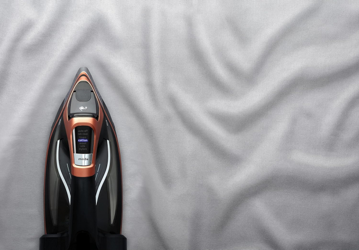 Fier de călcat cu abur Rowenta DW9510 Steamforce Pro , 3200 Watt Sistem de pompare ,2 nivele de abur , Rezervor de apă 350 ml , Negru/Auriu - FOARTE BUN [4]