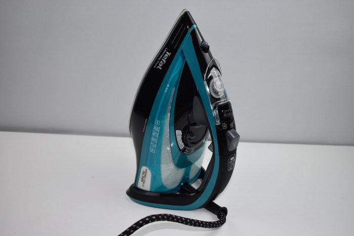 Fier de calcat Tefal FV9844E0 Ultimate Pure, 3200 W, Talpa Durilium AirGlide Autoclean, jet de aburi 250gr/min, Micro-Calc Filter 2in1, Negru/Bleu [8]