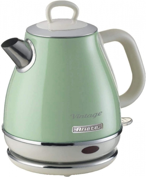 Fierbător de apă Vintage Ariete 2868 1L, suport 360°, oțel inoxidabil,1600W - FOARTE BUN [1]