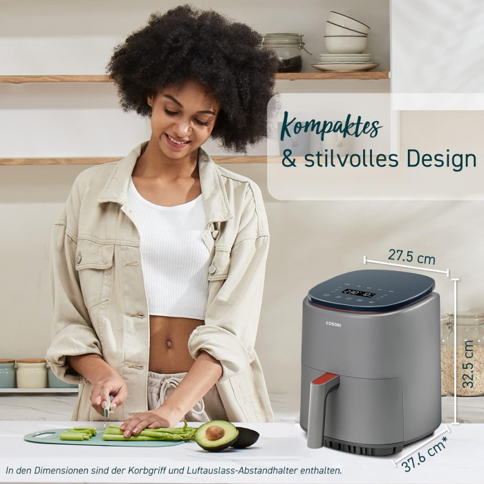 Friteuză cu aer cald 3.8L, COSORI, 7 funcții, MAX 230℃, WiFi, 1500W - BUN [4]