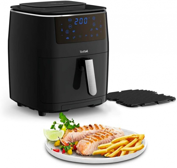 Friteuza cu aer cald Tefal EasyFry Grill & Steam FW201815, 1700 W, 7 programe automate, capacitate 6.5L, tehnologie ExtraCrisp, functie gatit la abur [7]