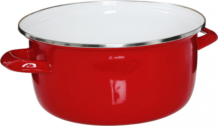 Friteuză Premier Housewares 102114, emailată, 5 litri, roșu -CA NOU [4]